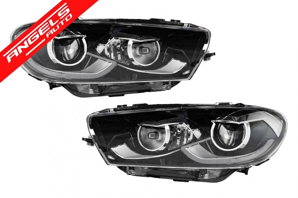 Faruri LED compatibile cu VW Scirocco III 137 (2008-04.2014) Negru Semnal Dinamic