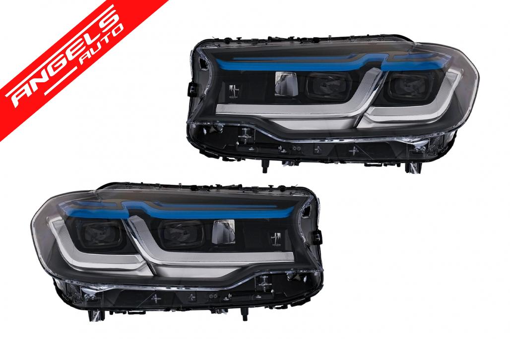 Faruri LED compatibil cu BMW Seria 5 G30 G31 Sedan Touring (2017-2019) LCI Design