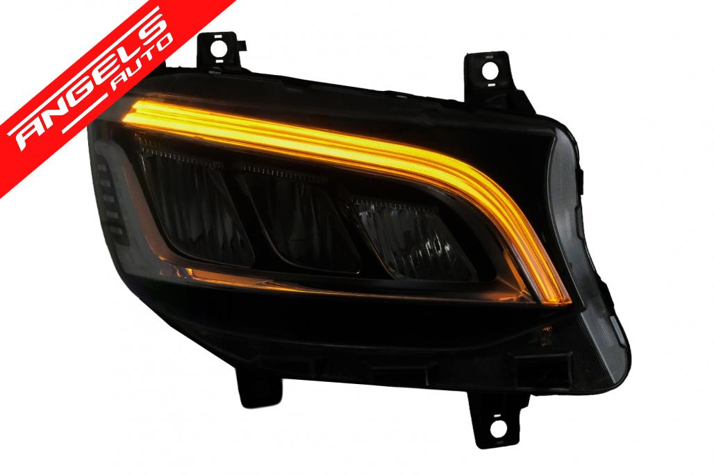 Faruri Full LED compatibile cu Mercedes Sprinter W907 W910 (2019-2027) Halogen - imagine 7