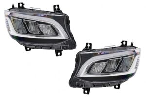 Faruri Full LED compatibile cu Mercedes Sprinter W907 W910 (2019-2027) Halogen
