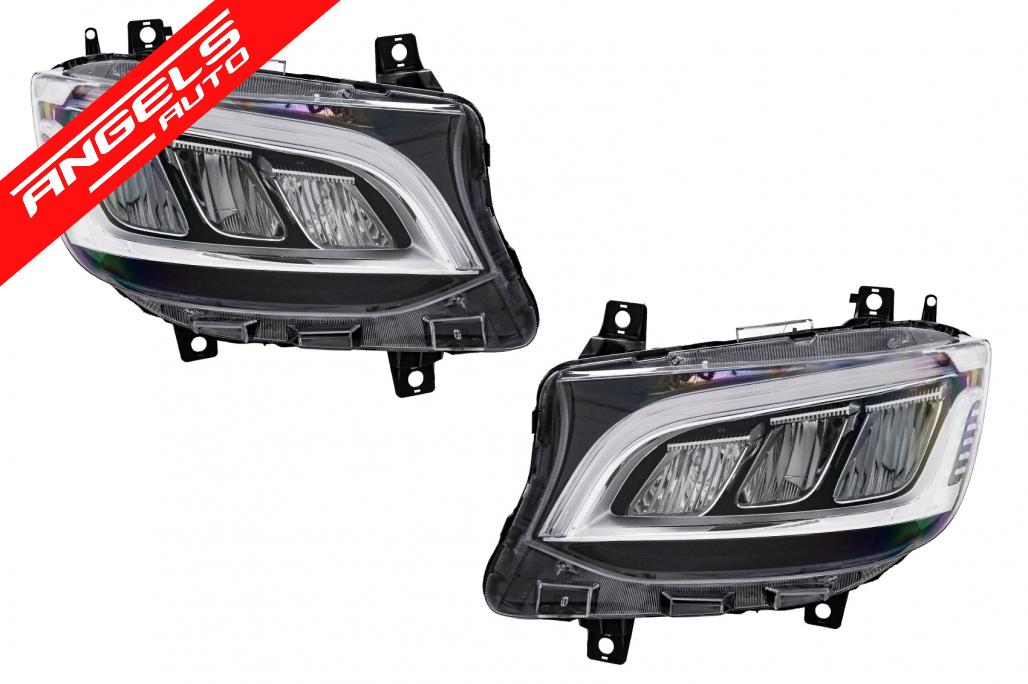 Faruri Full LED compatibile cu Mercedes Sprinter W907 W910 (2019-2027) Halogen
