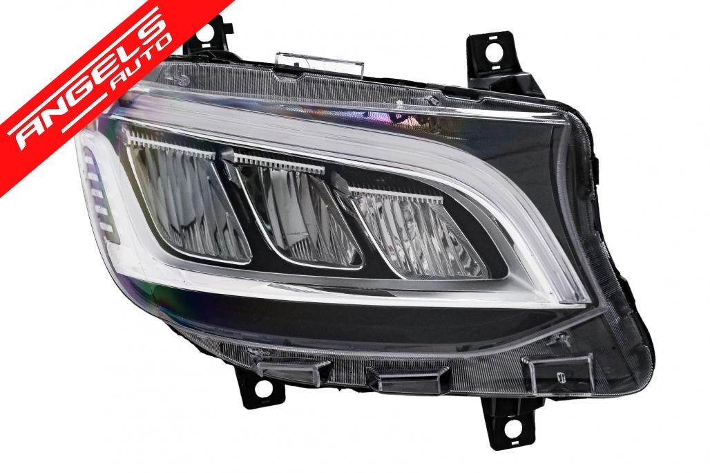 Faruri Full LED compatibile cu Mercedes Sprinter W907 W910 (2019-2027) Halogen - imagine 2