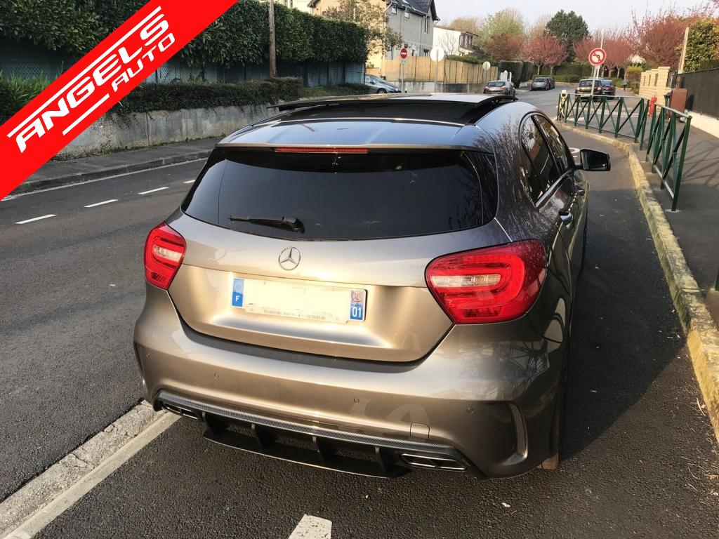 Difuzor Bara Spate cu Tobe Evacuare Negre compatibil cu Mercedes A-Class W176 (2013-2018) A45 Facelift Design - imagine 12