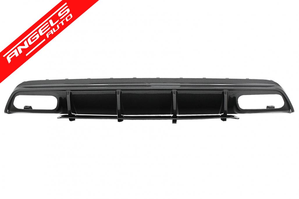 Difuzor Bara Spate cu Tobe Evacuare Negre compatibil cu Mercedes A-Class W176 (2013-2018) A45 Facelift Design - imagine 2