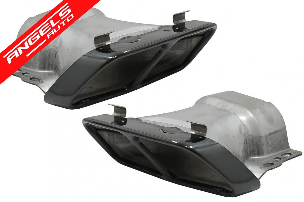 Difuzor Bara Spate cu Tobe Evacuare Negre compatibil cu Mercedes A-Class W176 (2013-2018) A45 Facelift Design - imagine 8