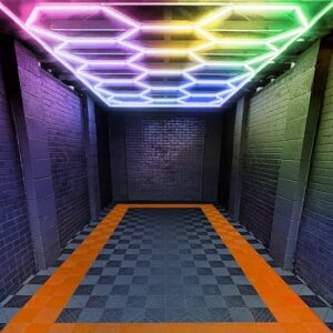 Sistem Iluminare Hexagonal Honeycomb LED RGB cu 14 panouri 2.30 x 4.56 m