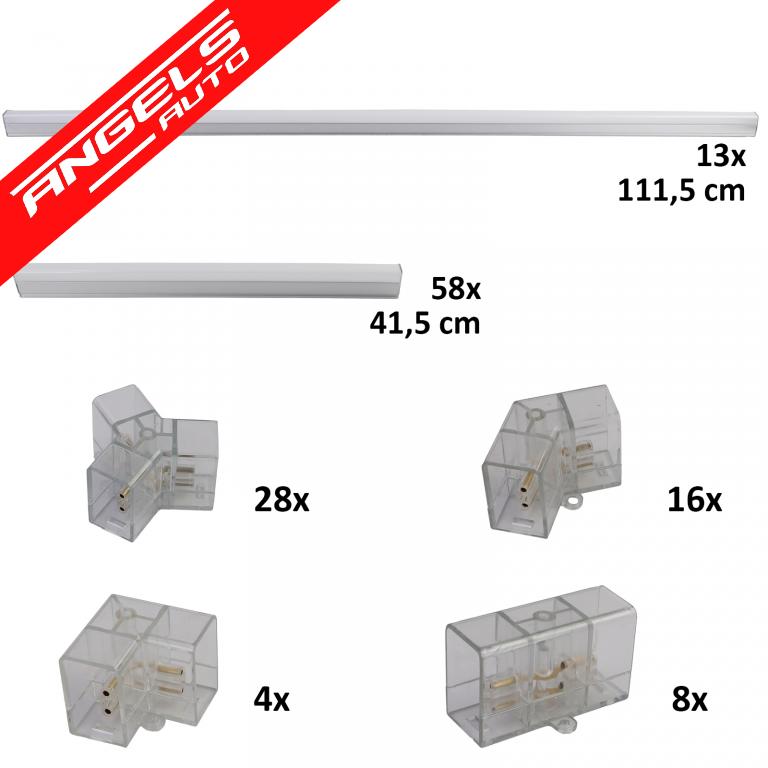 Sistem Iluminare Hexagonal Honeycomb LED RGB cu 14 panouri 2.30 x 4.56 m - imagine 3
