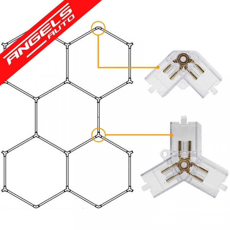 Sistem Iluminare Hexagonal Honeycomb LED RGB cu 14 panouri 2.30 x 4.56 m - imagine 7