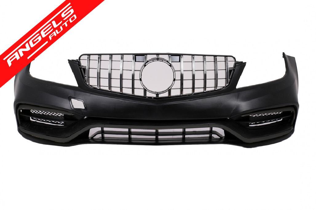 Pachet Exterior compatibil cu Mercedes W204 C-Class (2007-2015) Conversie la W205 C63 Design - imagine 2