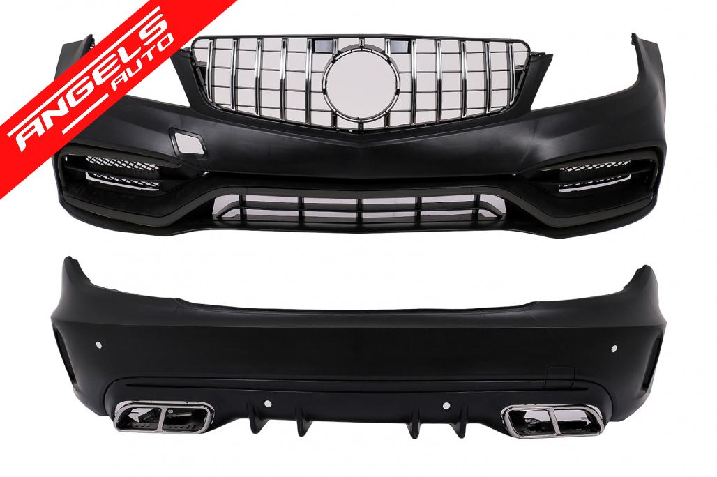 Pachet Exterior compatibil cu Mercedes W204 C-Class (2007-2015) Conversie la W205 C63 Design