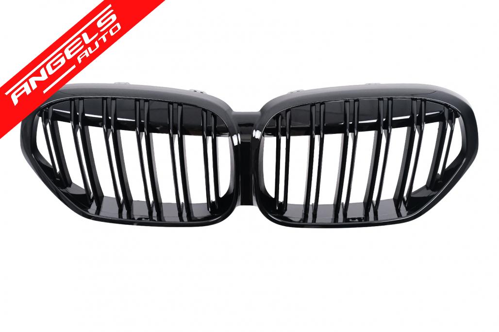 Grila Centrala compatibila cu BMW X1 F48 SUV LCI (2020-2022) Negru Lucios - imagine 3