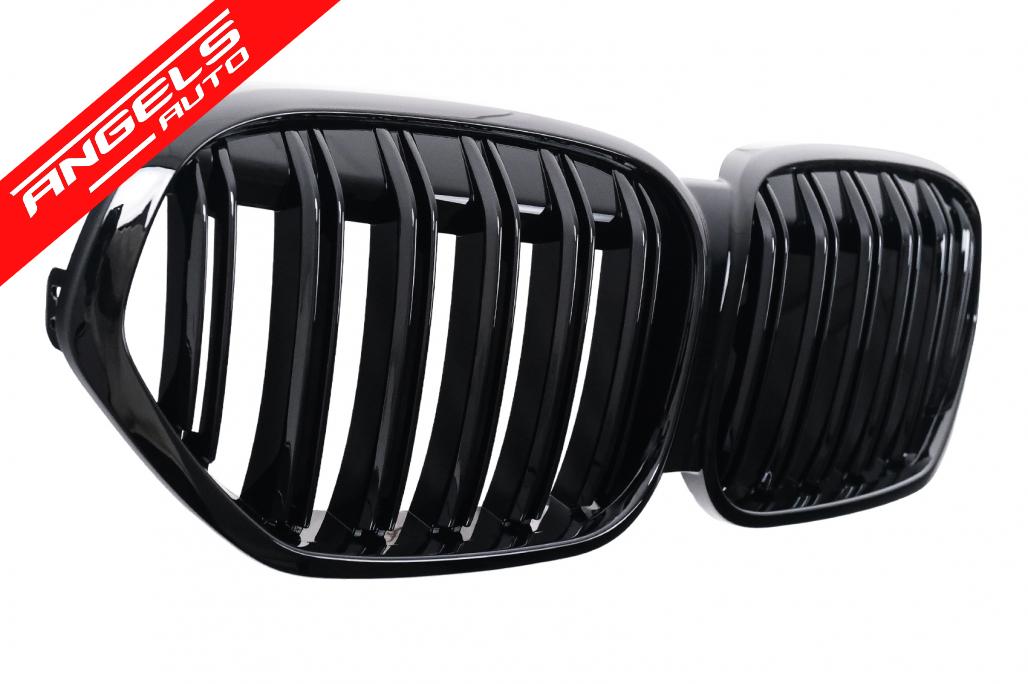 Grila Centrala compatibila cu BMW X1 F48 SUV LCI (2020-2022) Negru Lucios - imagine 4
