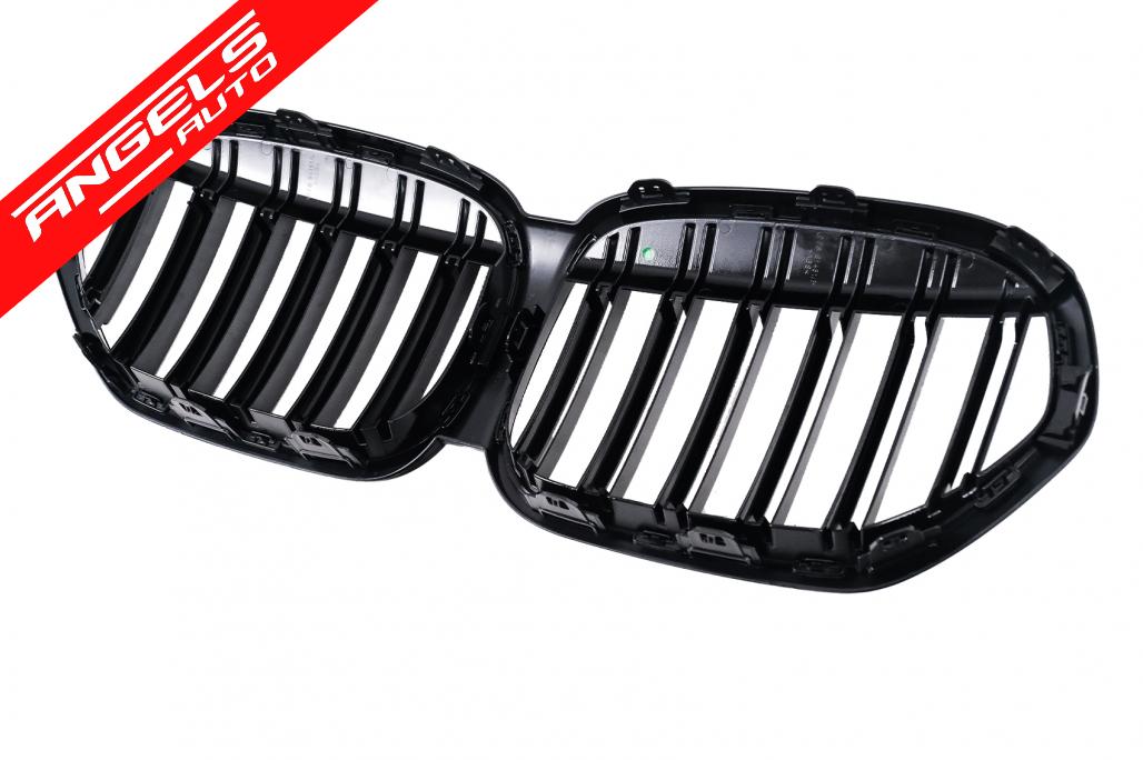 Grila Centrala compatibila cu BMW X1 F48 SUV LCI (2020-2022) Negru Lucios - imagine 8