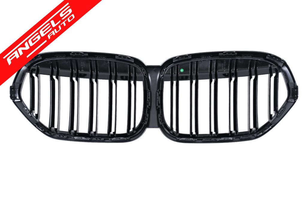 Grila Centrala compatibila cu BMW X1 F48 SUV LCI (2020-2022) Negru Lucios - imagine 9