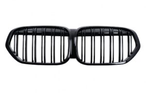 Grila Centrala compatibila cu BMW X1 F48 SUV LCI (2020-2022) Negru Lucios