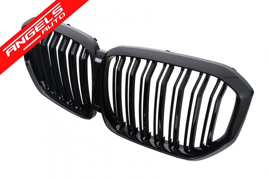 Grila Centrala compatibila cu BMW X5 G05 (2018-2022) Negru Lucios M Design - imagine 4