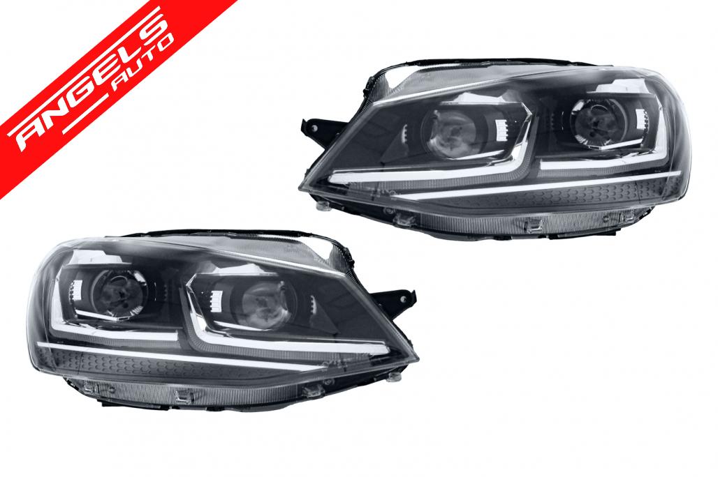 Faruri LED DRL compatibile cu VW Golf 7 VII (2012-2017) Semnal Static