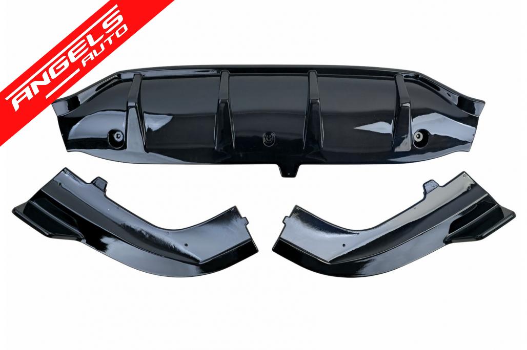 Prelungire Bara Spate compatibil cu Mercedes GLC-Class X254 SUV Sport Line (2022-2027) Negru Lucios - imagine 4