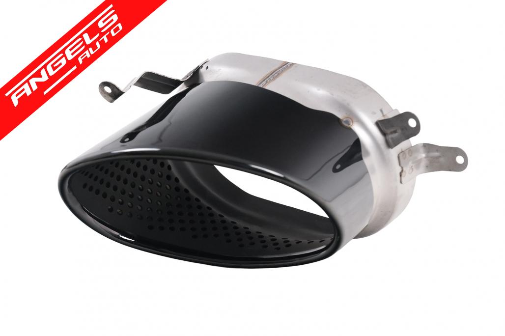 Difuzor Bara Spate si Tobe Evacuare compatibil cu Audi A7 4G (2010-2014) RS7 Design Negru - imagine 5