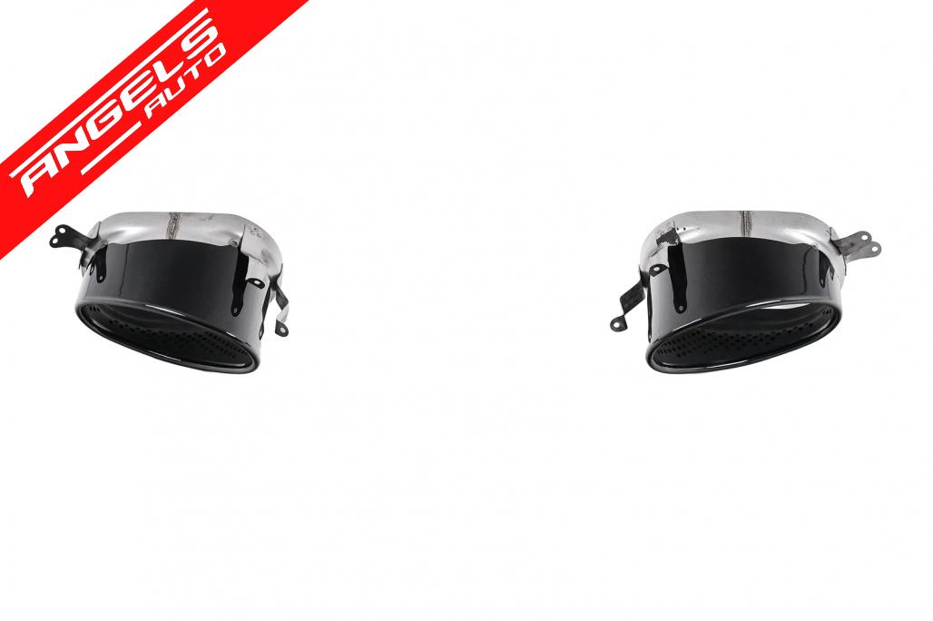 Difuzor Bara Spate si Tobe Evacuare compatibil cu Audi A7 4G (2010-2014) RS7 Design Negru - imagine 7