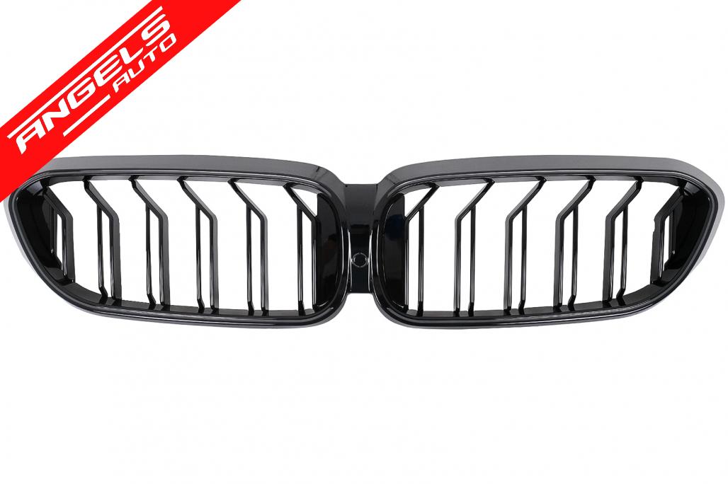 Grile Centrale cu LED compatibil cu BMW Seria 5 G30 G31 (2017-2019) Negru Lucios