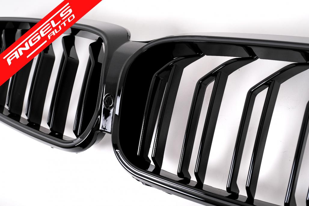 Grile Centrale cu LED compatibil cu BMW Seria 5 G30 G31 (2017-2019) Negru Lucios - imagine 4