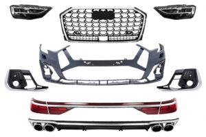 Pachet Exterior compatibil cu AUDI A8 D5 (2018-2021) Conversie la S8 2022 Design