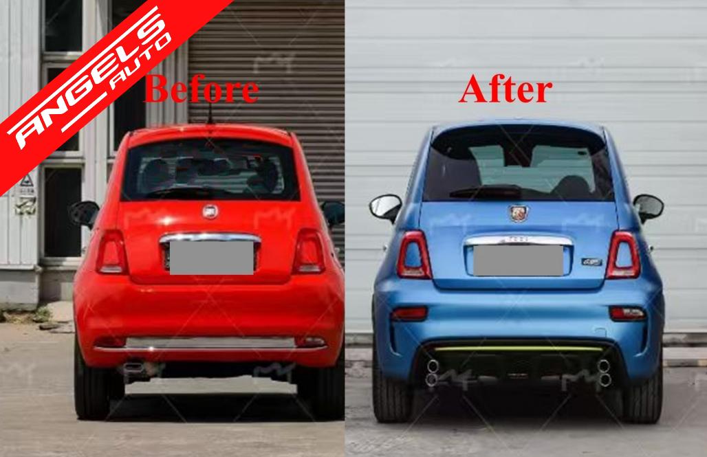 Pachet Exterior compatibil cu Fiat 500 Facelift (2016-2024) - imagine 4