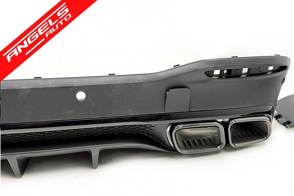 Difuzor Bara Spate cu Ornamente Evacuare compatibil cu Mercedes GLE W167 SUV (2019-Up) GLE 63 Design - imagine 3