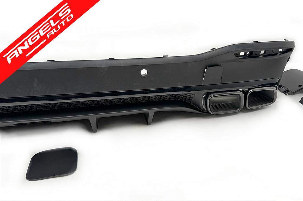 Difuzor Bara Spate cu Ornamente Evacuare compatibil cu Mercedes GLE W167 SUV (2019-Up) GLE 63 Design - imagine 2
