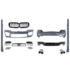 Pachet Exterior Complet compatibil cu BMW Seria 5 G30 (2017-2019) Conversie la G30 M5 LCI 2020 Design