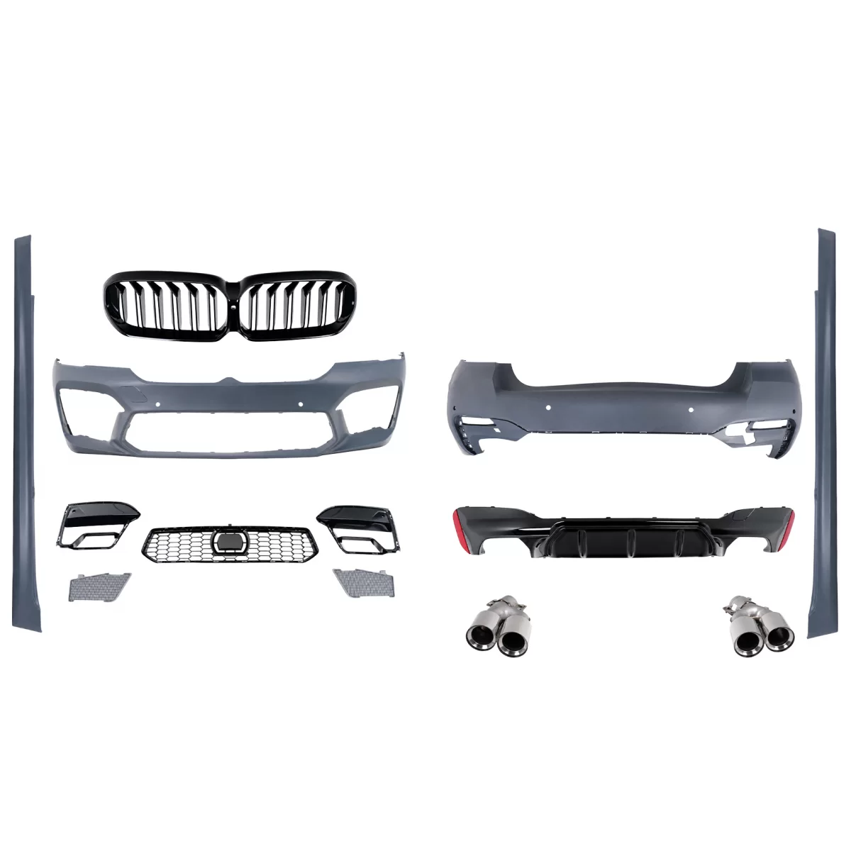 Pachet Exterior Complet compatibil cu BMW Seria 5 G30 (2017-2019) Conversie la G30 M5 LCI 2020 Design