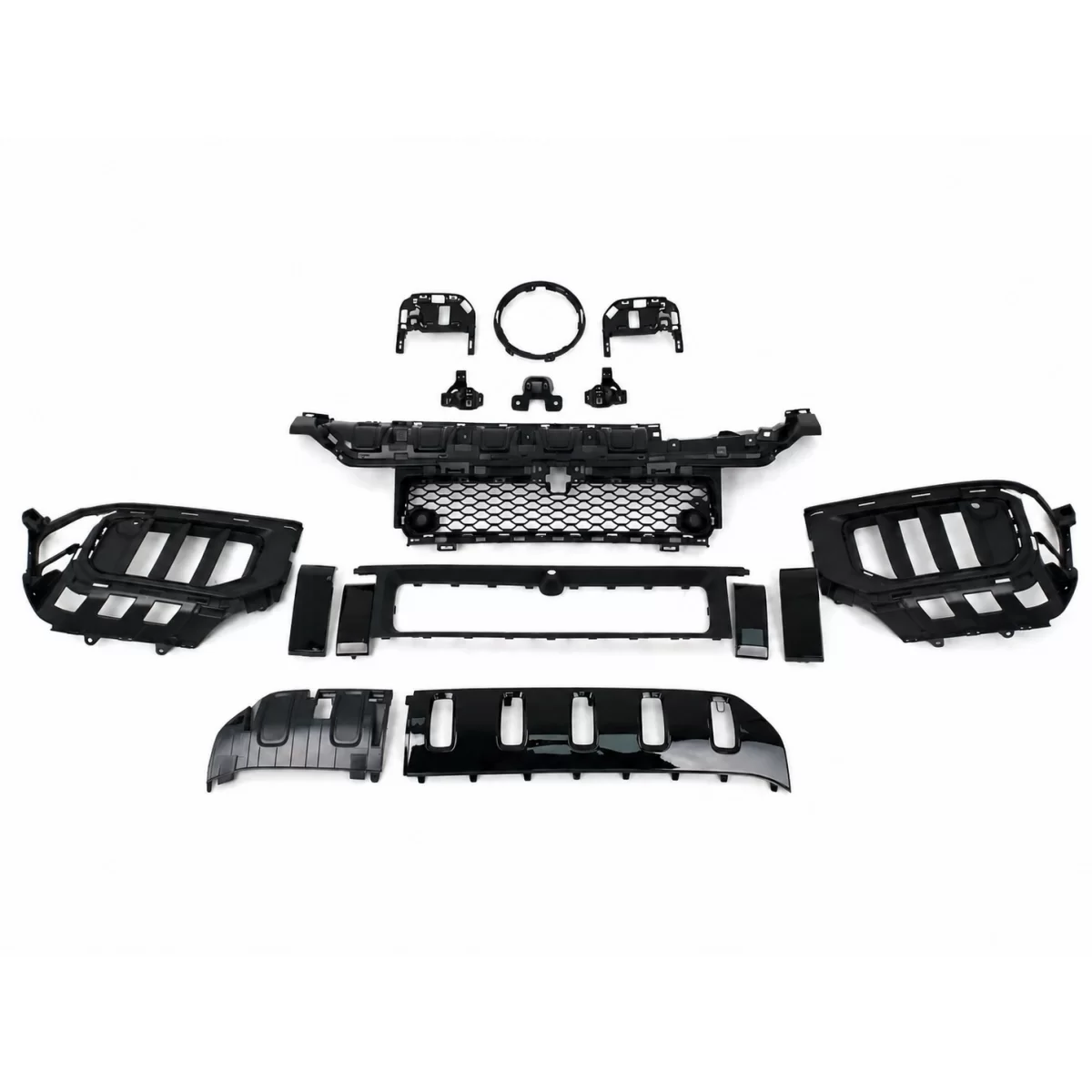 Pachet Accesorii Exterior Ornament Capota Eleron compatibil cu Mercedes G-Class W465 2024-up Dry Carbon B-Design - imagine 3