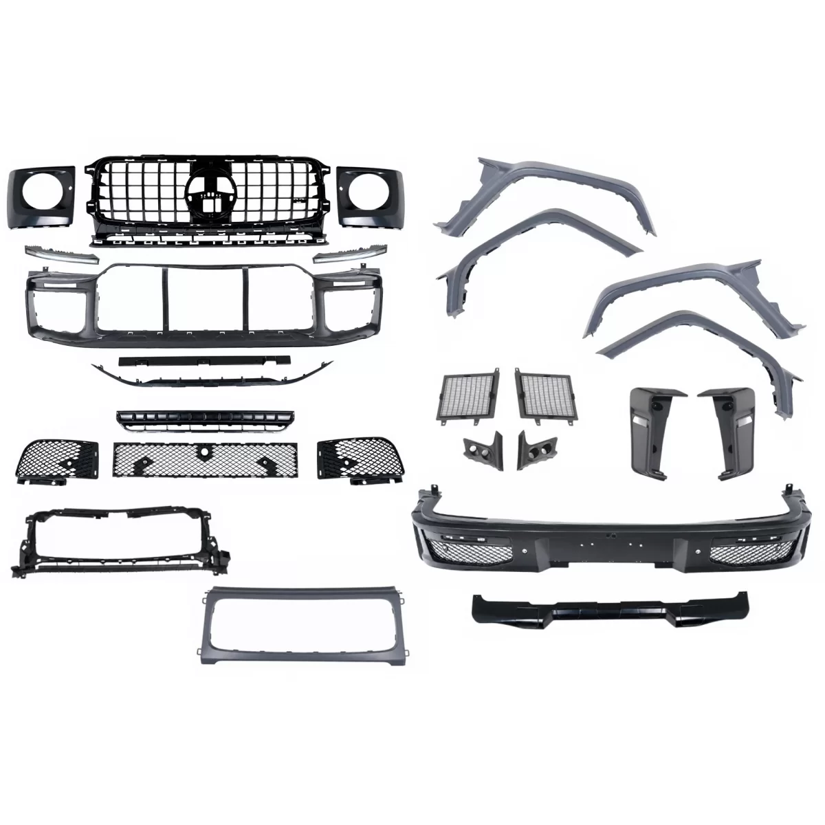 Pachet Exterior Complet compatibil cu Mercedes G-Class W465 2024-Up B-Design