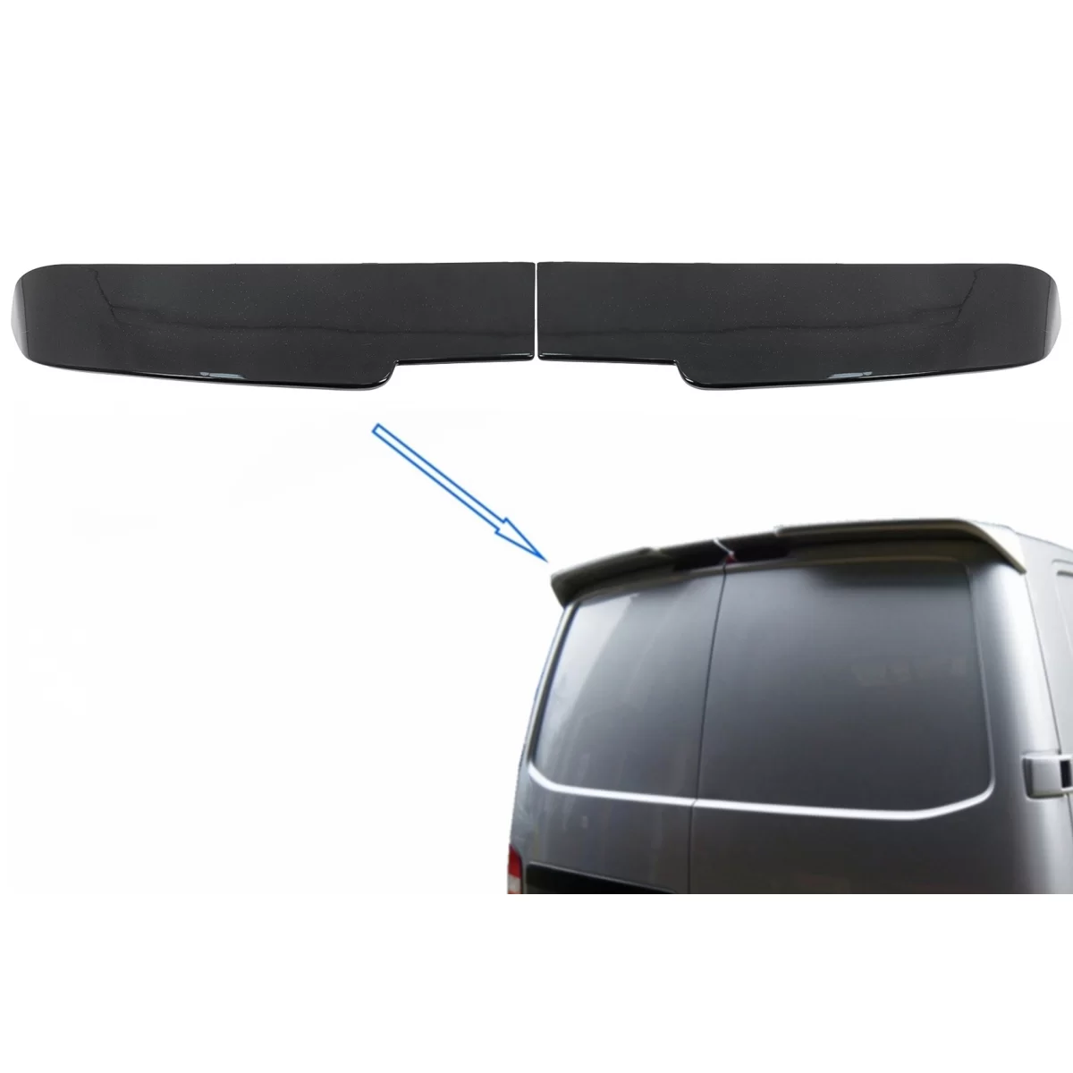Eleron compatibil cu VW Transporter Multivan Caravelle T5 T5.1 Facelift (2003-2015) Sportline Design - imagine 5