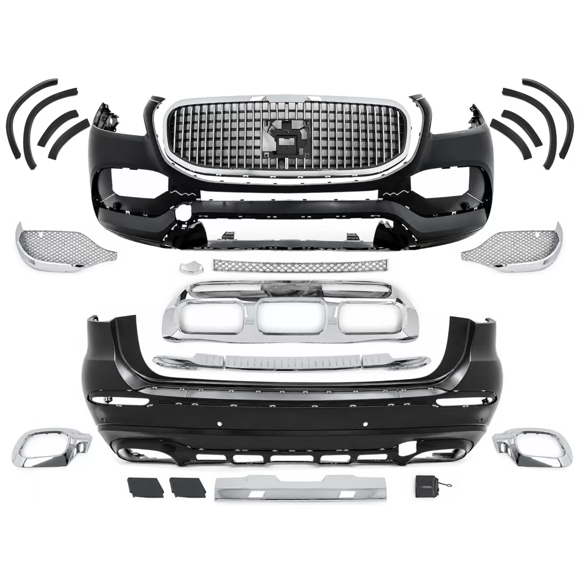 Pachet Exterior Complet compatibil cu Mercedes GLS SUV X167 (2019-2023) M-Design
